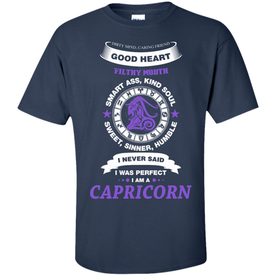 I Never Said I Was Perfect I Am A CAPRICORN-T-Shirt & Hoodie-Classic T-Shirt-Navy
