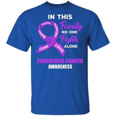 In This School No One Fights Pancreatic Cancer Alone-T-Shirt & Hoodie-Classic T-Shirt-Royal