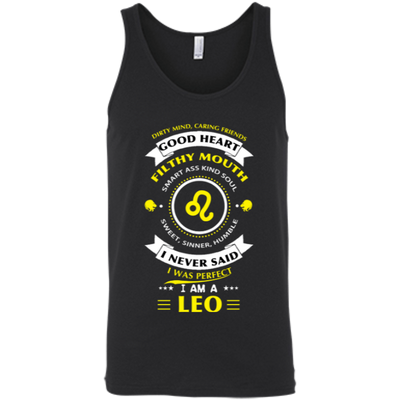 I never said I was perfect I am a LEO-T-Shirt & Hoodie-Unisex Tank-Black