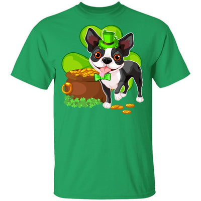 Boston St Patrick's Day Irish Dog Lover Funny Gifts-T-Shirt & Hoodie-Classic T-Shirt-Irish Green