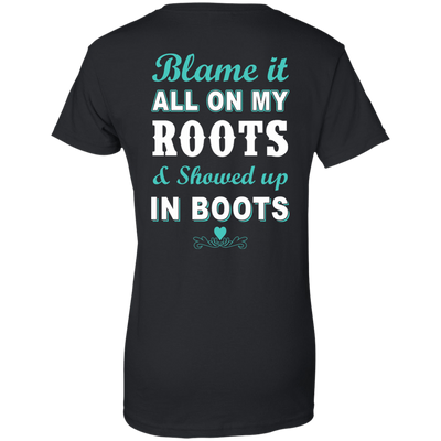 SHOWED UP IN BOOTS-T-Shirt & Hoodie-Women's T-Shirt-Black