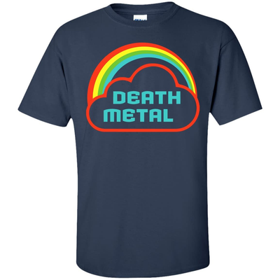 Death Metal Rainbow Rocker-T-Shirt & Hoodie-Classic T-Shirt-Navy