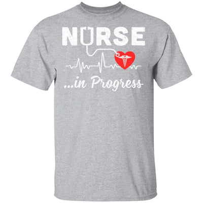 Nurse In Progress Future Nurse Nursing Student-T-Shirt & Hoodie-Classic T-Shirt-Sport Grey