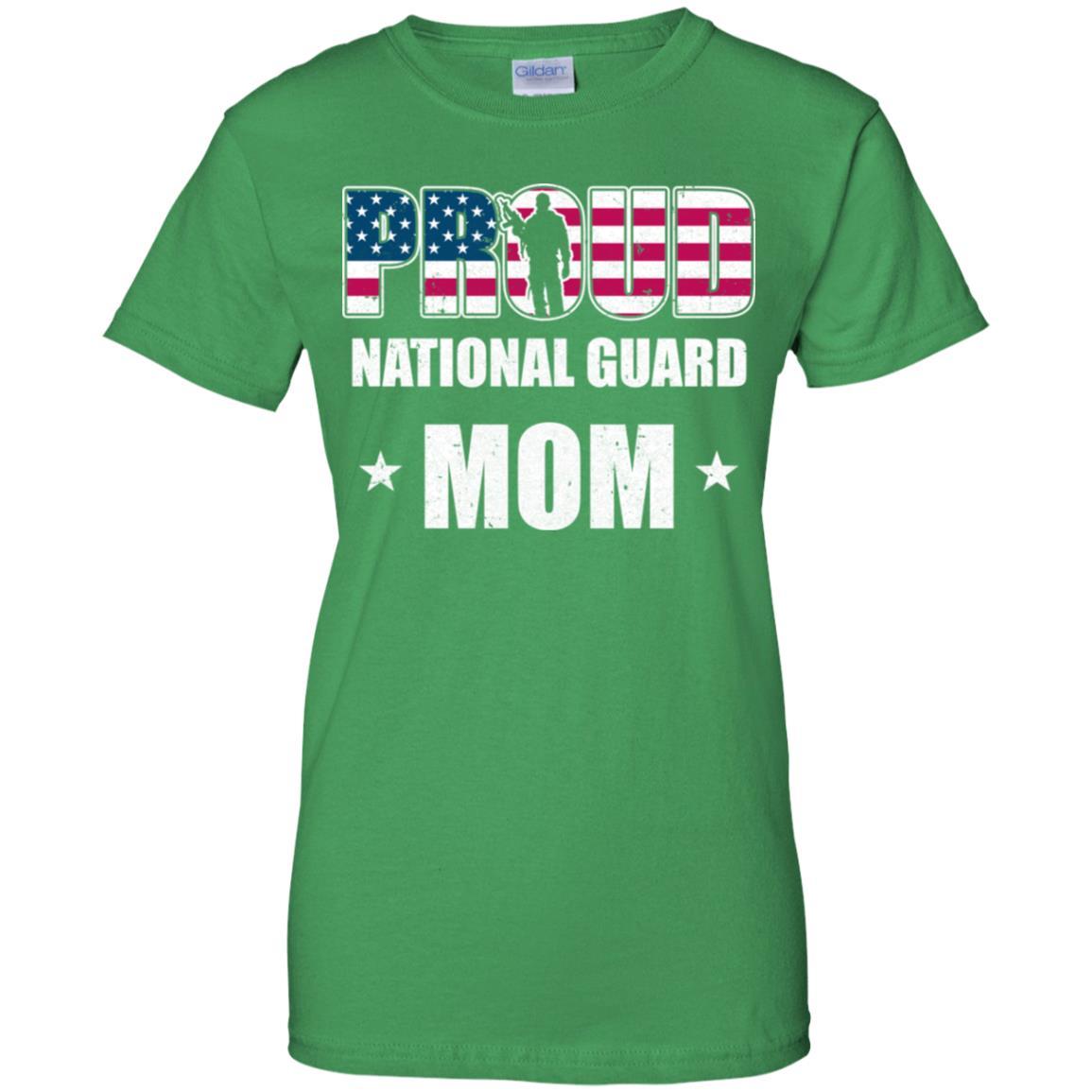 Proud National Guard Mom Son Soldier Mothers Day-T-Shirt & Hoodie-Women's T-Shirt-Irish Green