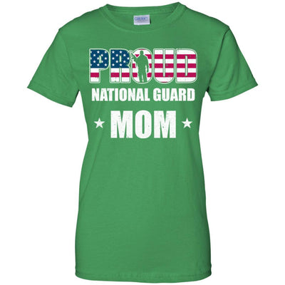 Proud National Guard Mom Son Soldier Mothers Day-T-Shirt & Hoodie-Women's T-Shirt-Irish Green