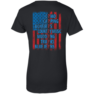 I LOVE AMERICAN COUNTRY-T-Shirt & Hoodie-Women's T-Shirt-Black
