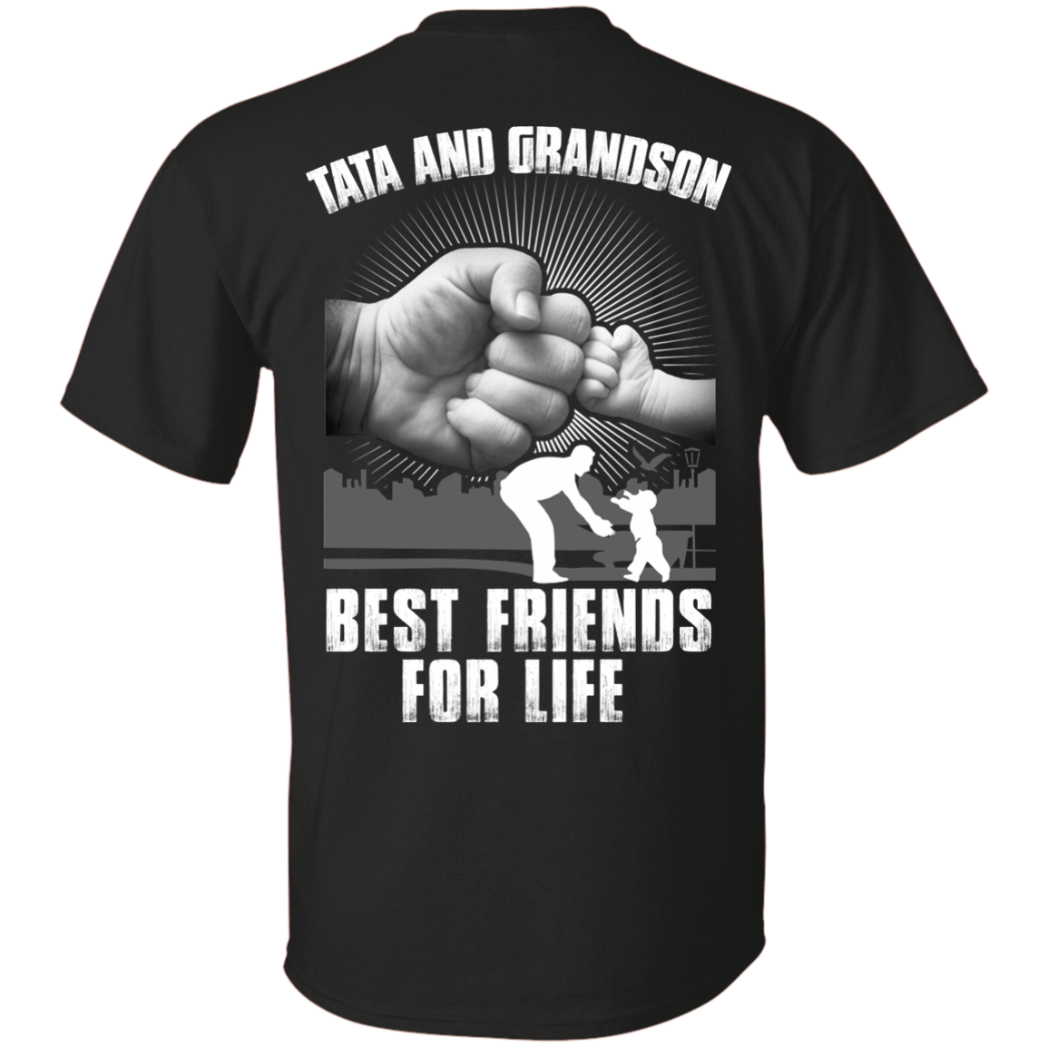 Tata And Grandson Best Friends For Life-T-Shirt & Hoodie-Classic T-Shirt-Black