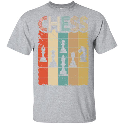 Retro Vintage Chess Piece Lovers Gift-T-Shirt & Hoodie-Classic T-Shirt-Sport Grey