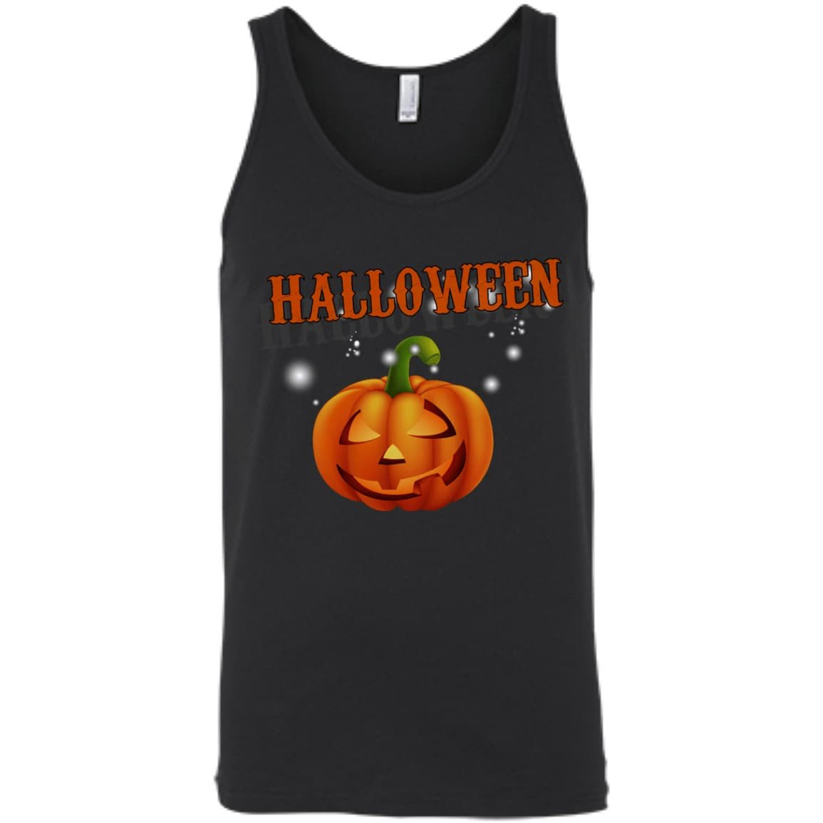 Glowing Pumpkin Cool Halloween-T-Shirt & Hoodie-Unisex Tank-Black