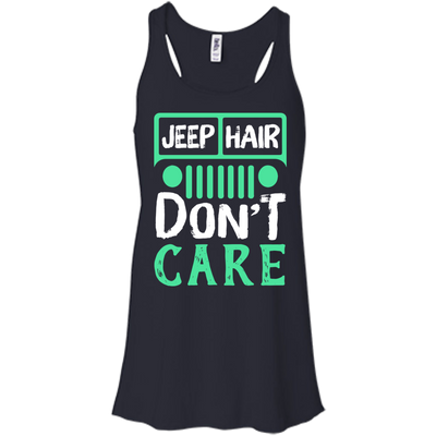 Jeep Hair Don't Care-T-Shirt & Hoodie-Women's Flowy Racerback Tank-Midnight