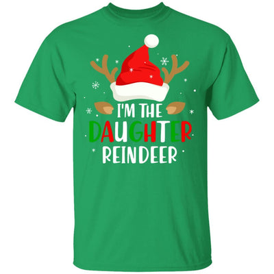 I'm The Daughter Reindeer Matching Family Christmas-T-Shirt & Sweatshirt-Classic T-Shirt-Irish Green