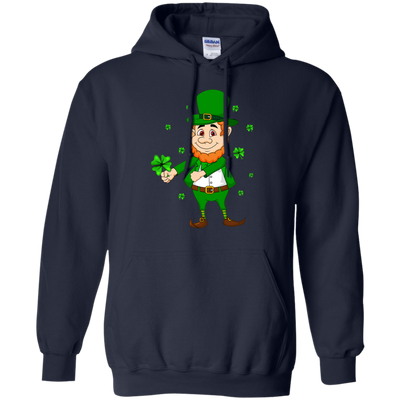 Floss Dance Leprechaun St Patricks Day Flossing-T-Shirt & Hoodie-Pullover Hoodie-Navy
