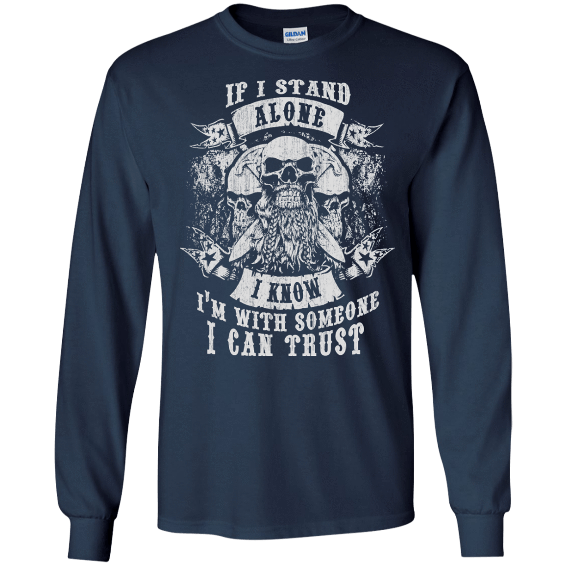 Some One I Can Trust-T-Shirt & Hoodie-Long Sleeve T-Shirt-Navy