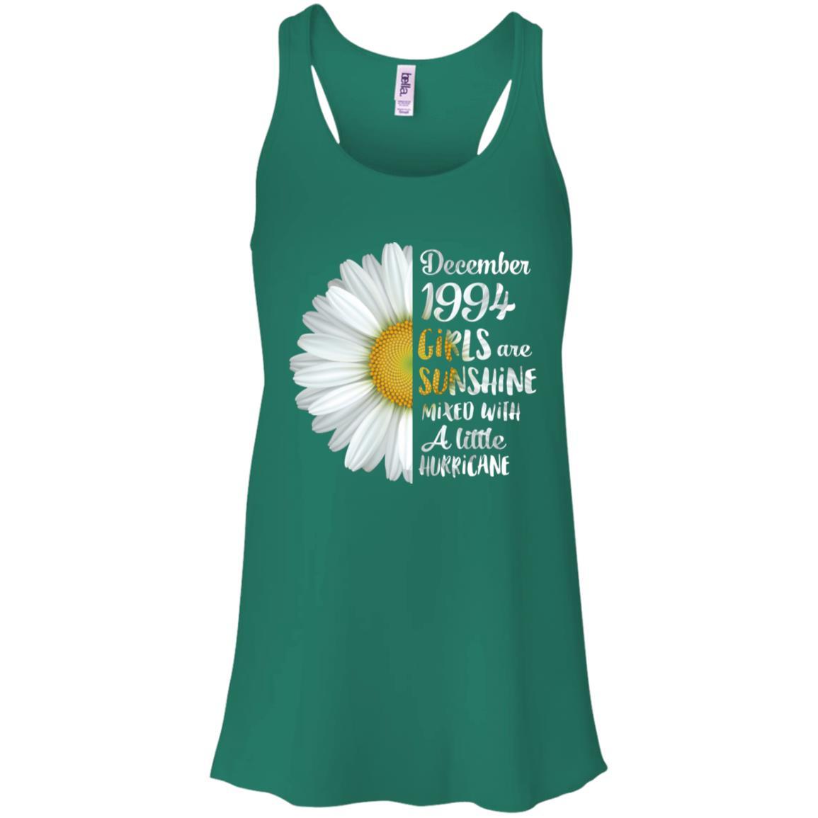 December Girls 1994 27th Birthday Gifts-T-Shirt & Tank Top-Women's Flowy Racerback Tank-Kelly Green