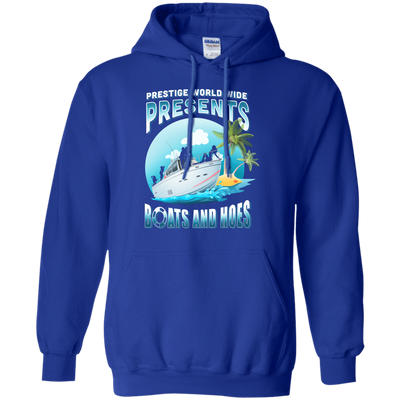 Prestige Worldwide Present Boats And Hoes-T-Shirt & Hoodie-Pullover Hoodie-Royal