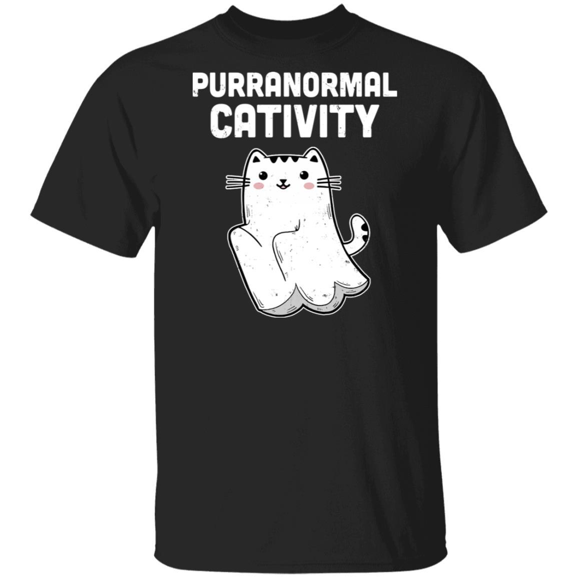 Halloween Funny Purranormal Cativity Ghost Cat Lovers Gifts
