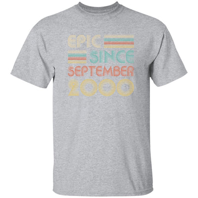 Epic Since September 2000 Vintage 21th Birthday Gifts-T-Shirt & Hoodie-Classic T-Shirt-Sport Grey