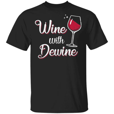 Wine With Dewine Drinking Game Ohio-T-Shirt & Tank Top-Classic T-Shirt-Black