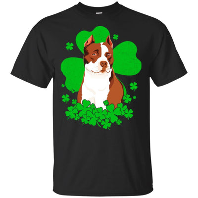 Pitbull St. Patrick's Day Clovers-T-Shirt & Hoodie-Classic T-Shirt-Black