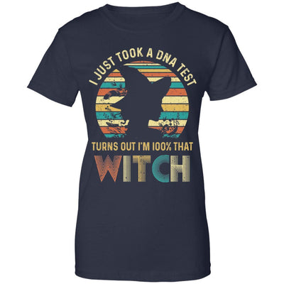 I Just Took A DNA Test Turns Out I'm 100% Percent That Witch-T-Shirt & Tank Top-Women's T-Shirt-Navy
