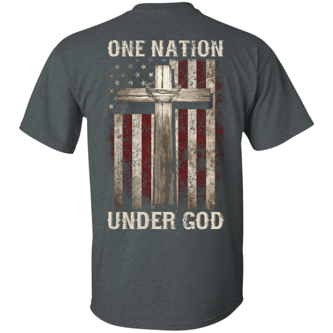 One Nation Under God-T-Shirt & Hoodie-Classic T-Shirt-Dark Heather