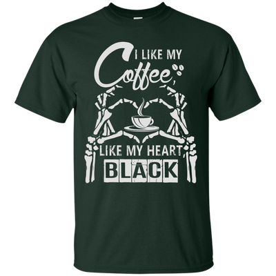 I Like My Coffee Like My Heart Black-T-Shirt & Hoodie-Classic T-Shirt-Forest Green