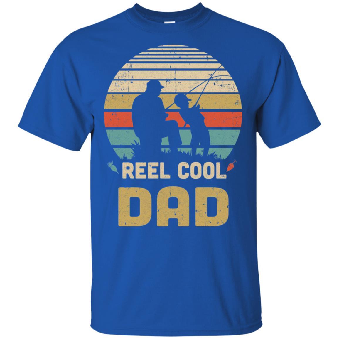 Vintage Father's Day Gift Reel Cool Dad Fishing-T-Shirt & Hoodie-Classic T-Shirt-Royal
