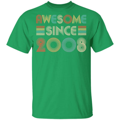 Awesome Since 2008 13th Birthday Gifts Youth-Youth Shirt-Youth T-Shirt-Irish Green