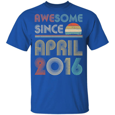 Awesome Since April 2016 Vintage 5th Birthday Gifts Youth-Youth Shirt-Youth T-Shirt-Royal