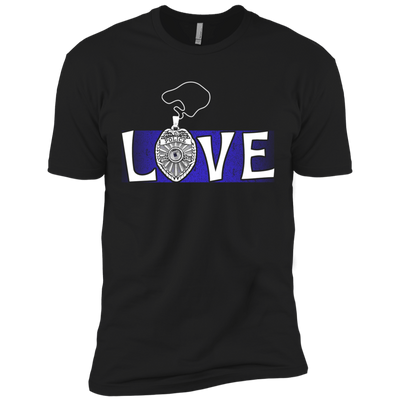 Love Police Thin Blue Line-T-Shirt & Hoodie-Premium T-Shirt-Black