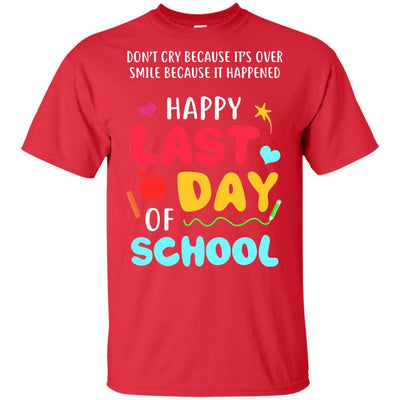 Smile Because It Happened Happy Last Day Of School Youth-Youth Shirt-Youth T-Shirt-Red