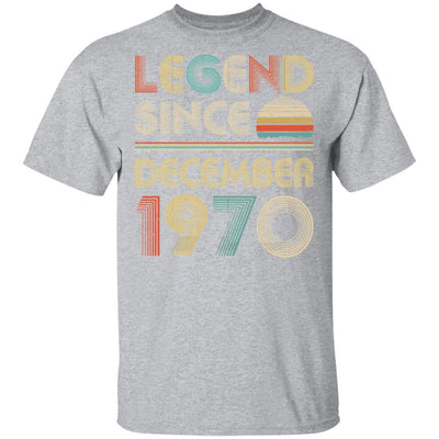 Legend Since December 1970 Vintage 51th Birthday Gifts-T-Shirt & Hoodie-Classic T-Shirt-Sport Grey