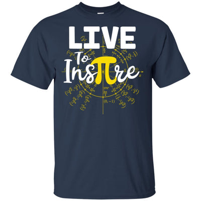 Live To Inspire Pi Day Gift For Student Teacher-T-Shirt & Hoodie-Classic T-Shirt-Navy