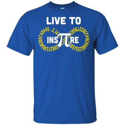 Student Teacher Live To Inspire Pi Day Gift-T-Shirt & Hoodie-Classic T-Shirt-Royal
