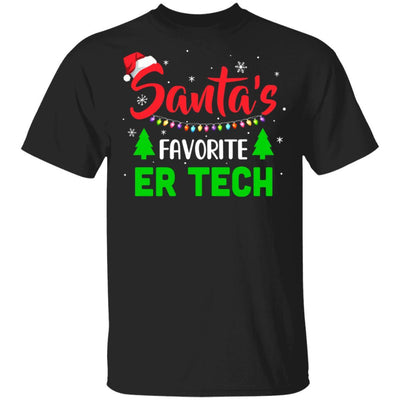 Santa's Favorite Er Tech Funny Christmas Xmas Gifts-T-Shirt & Sweatshirt-Classic T-Shirt-Black