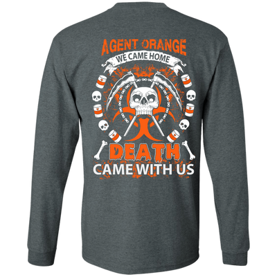 Vietnam Veteran Agent Orange We Came Home-T-Shirt & Hoodie-Long Sleeve T-Shirt-Dark Heather