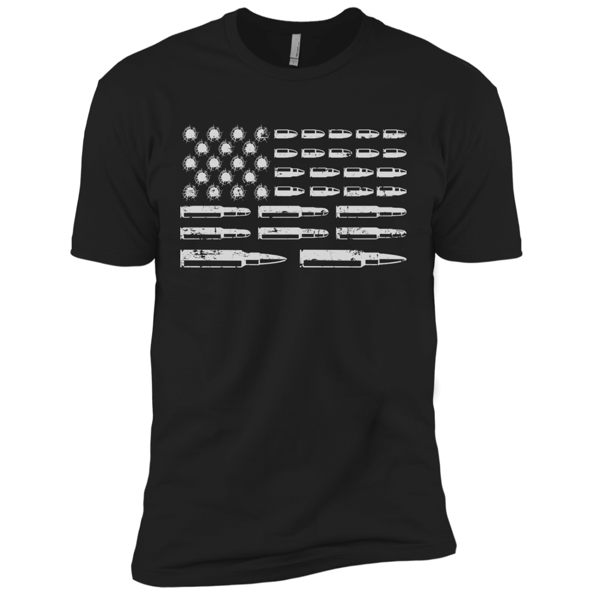 Rifle American Flag Gun Rights-T-Shirt & Hoodie-Premium T-Shirt-Black