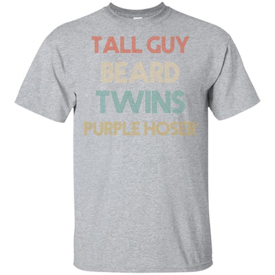 Tall Guy Beard Twins Purple Hoser Vintage-T-Shirt & Hoodie-Classic T-Shirt-Sport Grey
