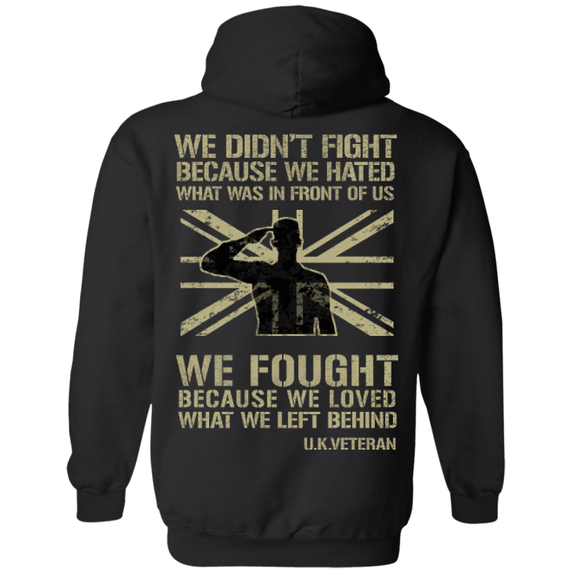 UK Veteran Affairs-T-Shirt & Hoodie-Pullover Hoodie-Black