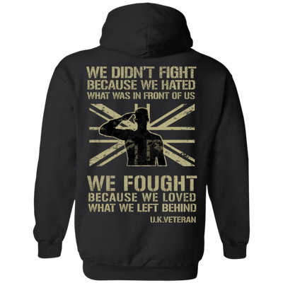 UK Veteran Affairs-T-Shirt & Hoodie-Pullover Hoodie-Black