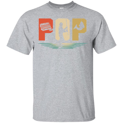 Vintage Fishing Pop Father's Day Gift-T-Shirt & Hoodie-Classic T-Shirt-Sport Grey