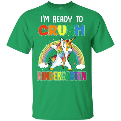 I'm Ready To Crush Kindergarte Unicorn Back To School Youth-Youth Shirt-Youth T-Shirt-Irish Green