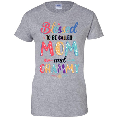 Blessed To Be Called Mom And Grammy Mothers Day Gift-T-Shirt & Hoodie-Women's T-Shirt-Sport Grey