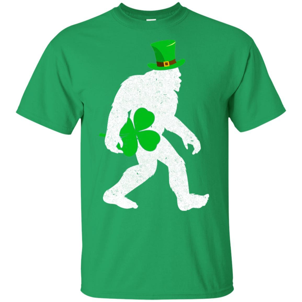Shamrock Irish Bigfoot St Patrick's Day-T-Shirt & Hoodie-Classic T-Shirt-Irish Green