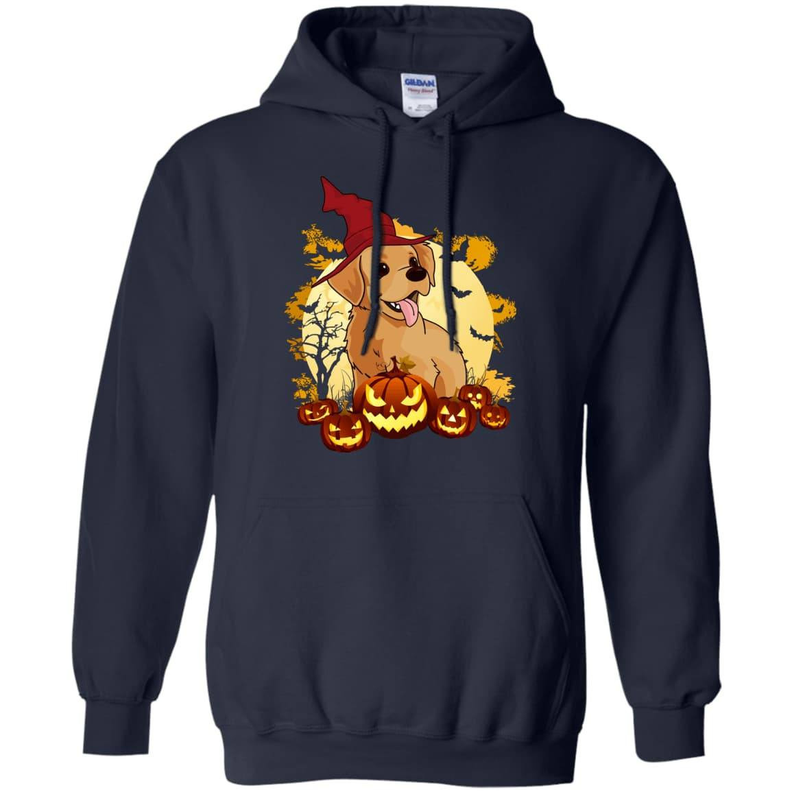 Happy Halloween Labrador Lover-T-Shirt & Hoodie-Pullover Hoodie-Navy