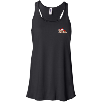 Kitten In A Pocket Cute Cat Christmas-T-Shirt & Hoodie-Women's Flowy Racerback Tank-Black