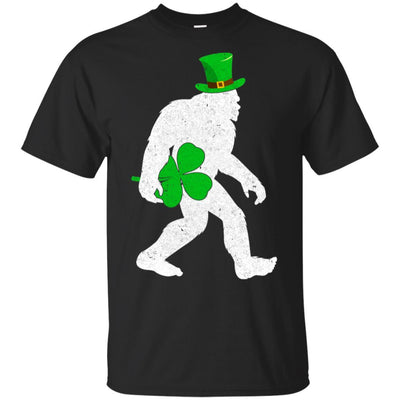 Shamrock Irish Bigfoot St Patrick's Day-T-Shirt & Hoodie-Classic T-Shirt-Black