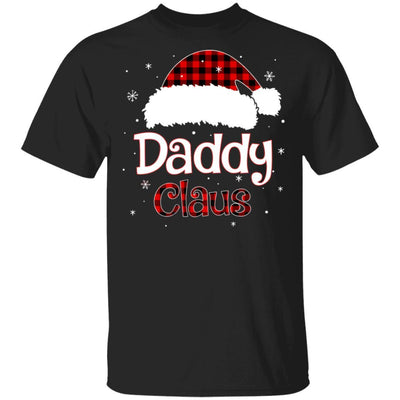 Santa Daddy Claus Red Plaid Family Pajamas Christmas Gift-T-Shirt & Sweatshirt-Classic T-Shirt-Black