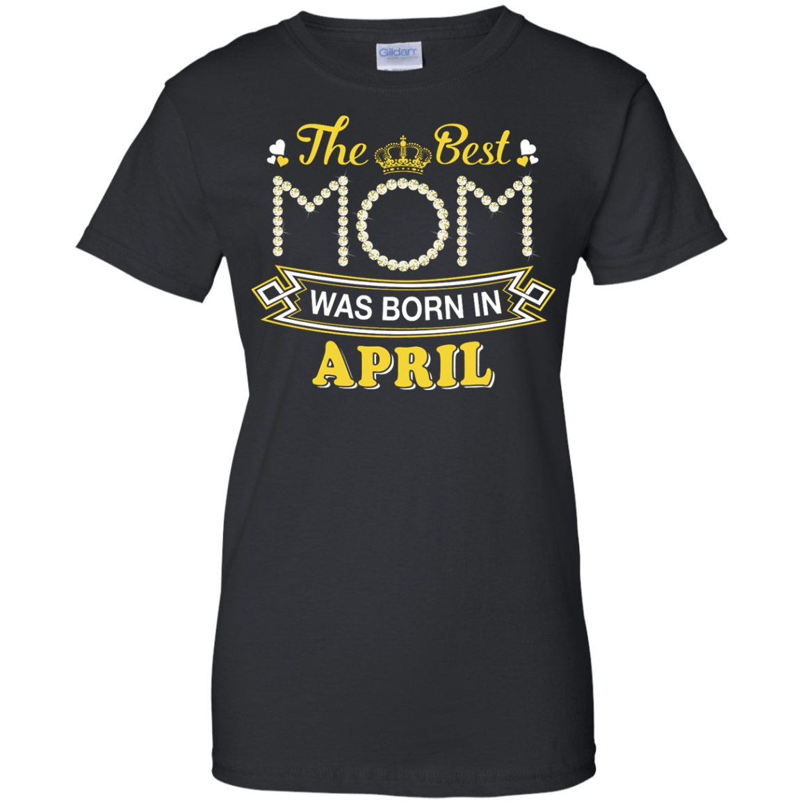 The Best Mom Was Born In April-T-Shirt & Hoodie-Women's T-Shirt-Black