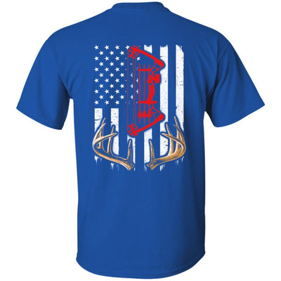 Deer Hunting US Flag Deer Hunter-T-Shirt & Hoodie-Classic T-Shirt-Royal